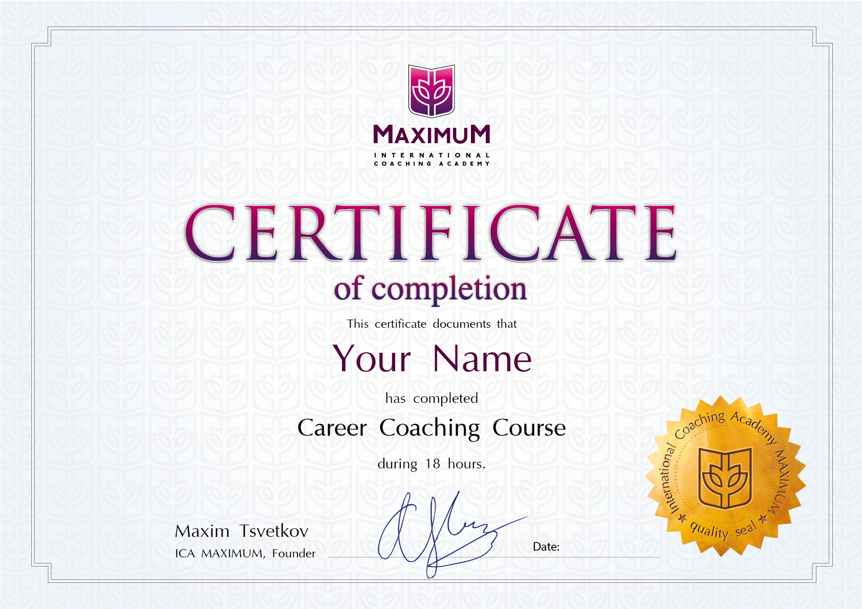 Career coaching certificate